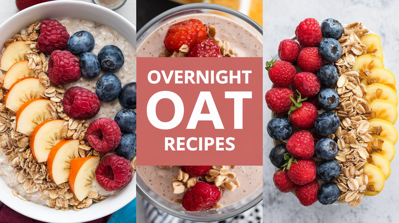 Tasty overnight oat recipes that are quick, easy, and perfect for busy mornings.