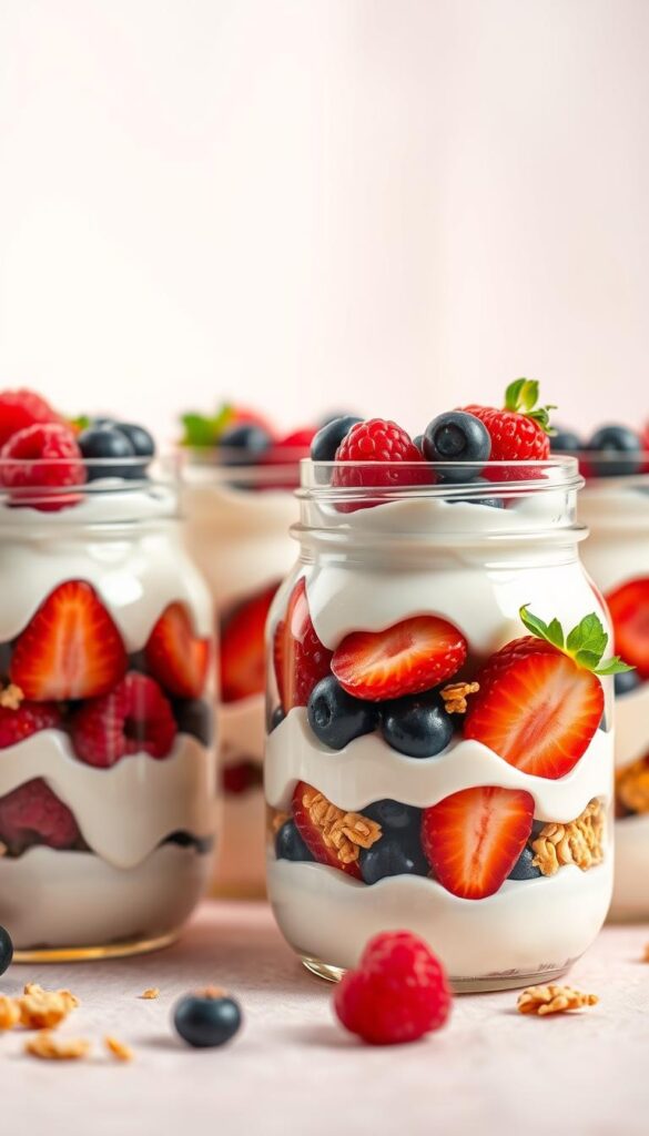 Greek yoghurt parfaits