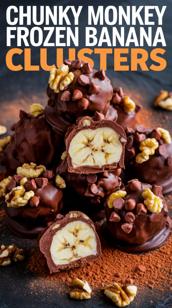 Chunky Monkey Frozen Banana Clusters 