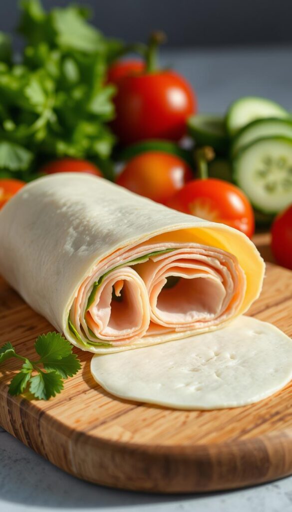 cheese and turkey roll-ups