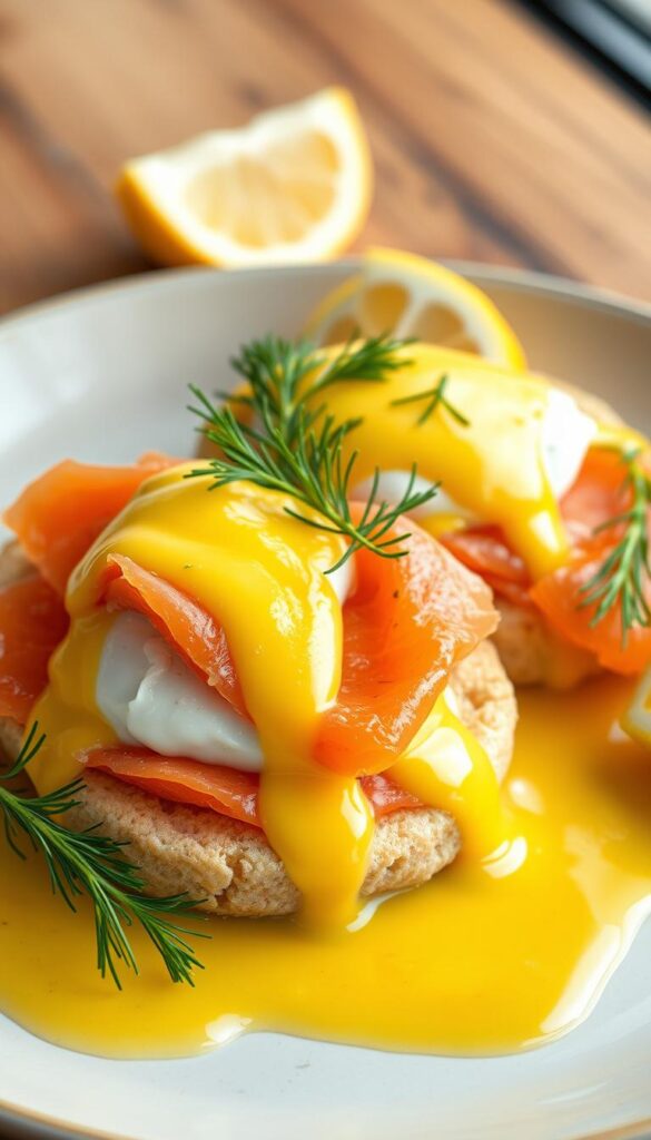 eggs Benedict with smoked salmon