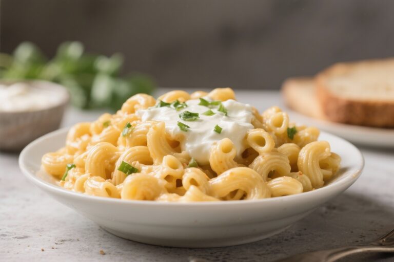 Healthy High Protein Mac & Cheese (Greek Yogurt) – Creamy, Comforting, and Satisfying