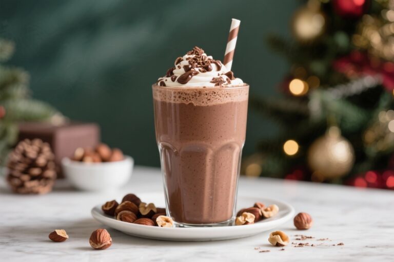 Chocolate Hazelnut Protein Holiday Shake – Cozy, Creamy, and Satisfying