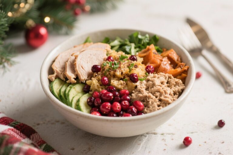 Holiday Turkey & Cranberry Protein Bowls – A Bright, Balanced Meal Prep Favorite