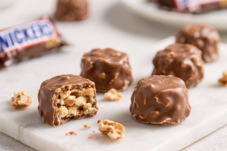 Crunchy Protein Snickers Bites (Under 100 Calories) – A Fun, Better-For-You Treat