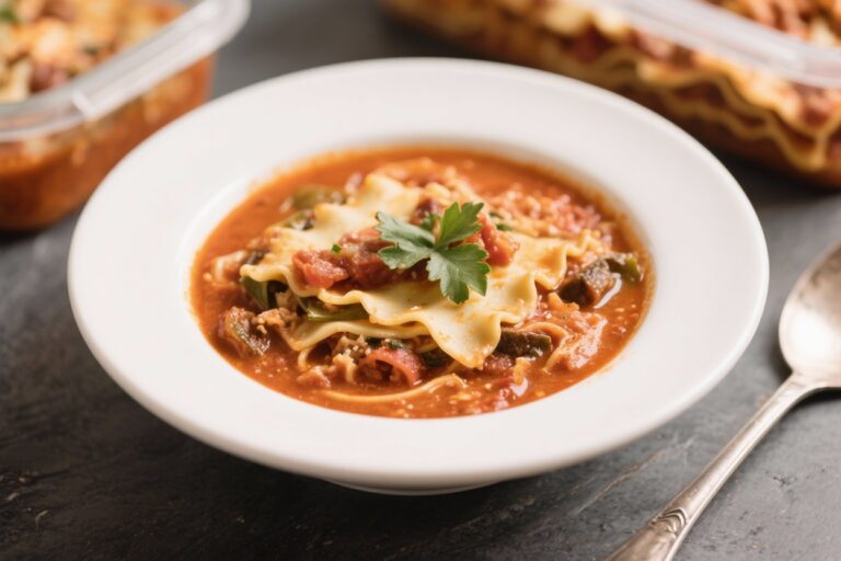 High Protein Lasagna Soup (Meal Prep Friendly) – Cozy, Hearty, and Simple