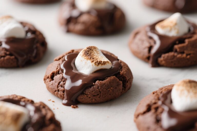 Molten Hot Chocolate Cookies With Marshmallow Centers – Gooey, Cozy, and Easy