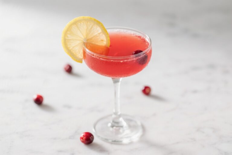 Cranberry Lemon Drop Mocktail (Bright, Festive & Easy)