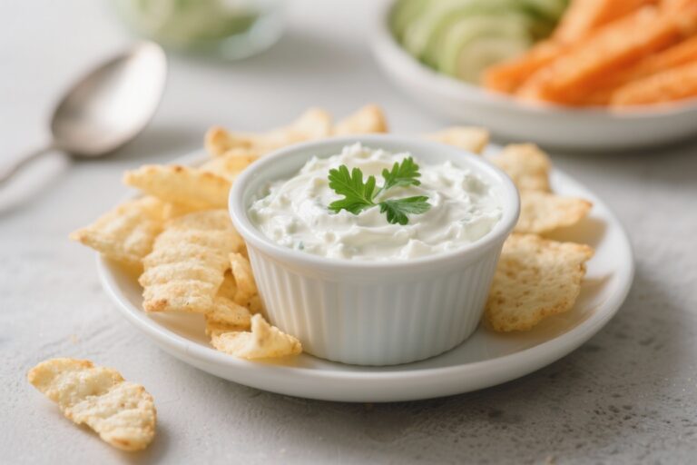 High Protein Cottage Cheese Ranch Dip (Perfect for Snacking)