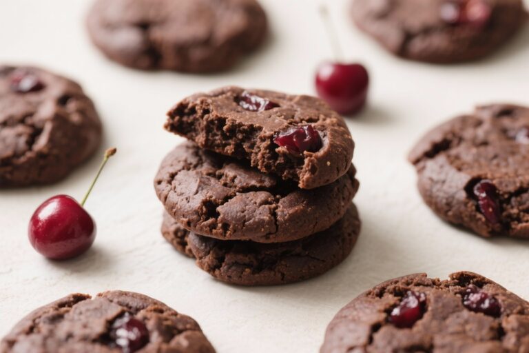 Gluten Free Dark Chocolate Cherry Protein Cookies – Soft, Chewy, and Satisfying