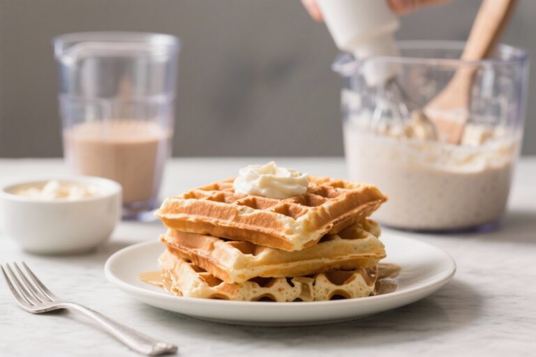 Blender Protein Waffles (No Mixing, No Mess)