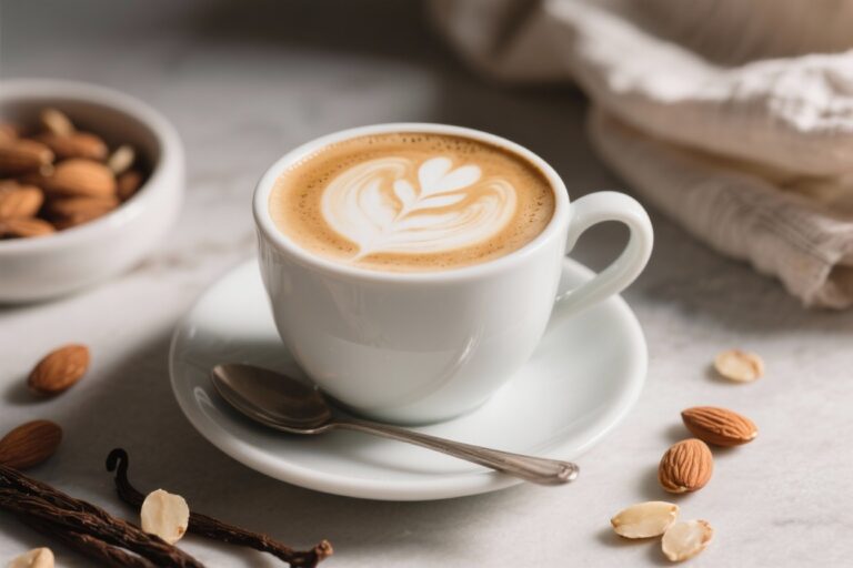 High Protein Hot Vanilla Almond Latte (No Protein Powder) – Cozy, Creamy, and Satisfying