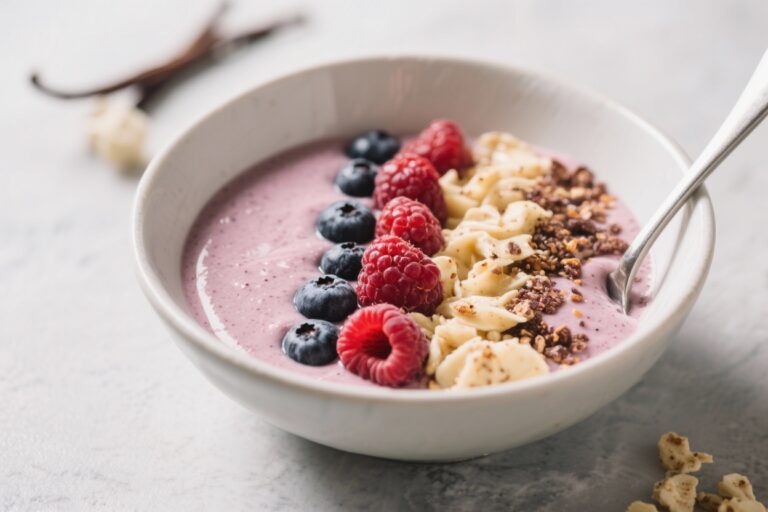 Vanilla Berry Protein Smoothie Bowl (Simple, Thick & Meal-Worthy)