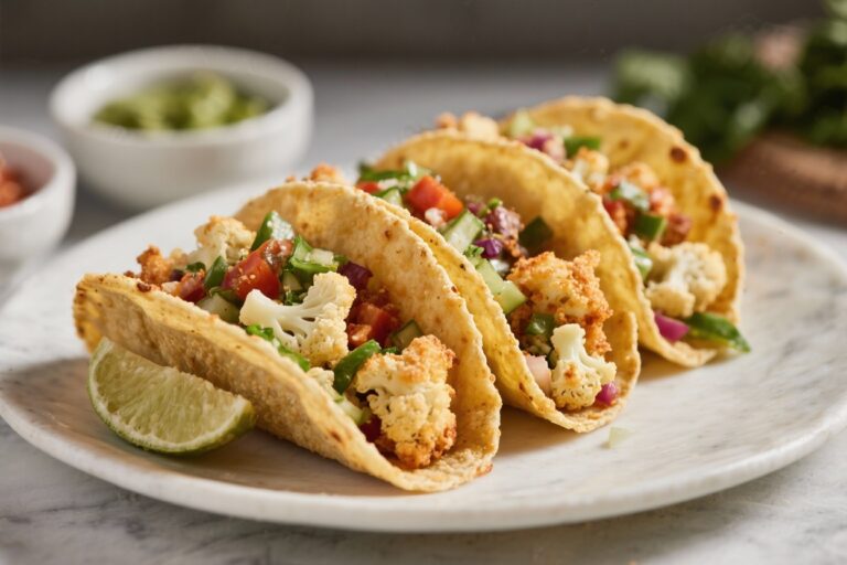 Crispy Cauliflower Tacos Made Gluten Free – Easy, Fresh, and Flavor-Packed