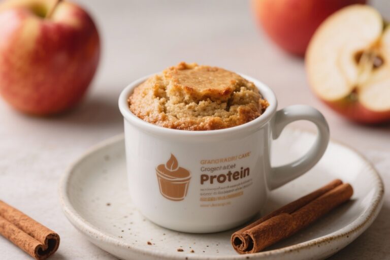 Warm Apple Cinnamon Protein Mug Cake (Gluten Free & Cozy) – A Quick, Comforting Treat