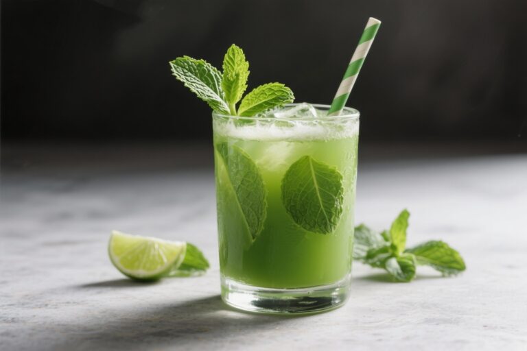 Minty Green Juice for Energy and Hydration – Fresh, Light, and Reviving