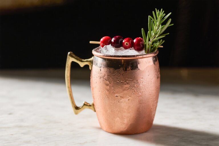 Cranberry Rosemary Mocktail Mule (Festive & Light) – Bubbly, Bright, and Simple