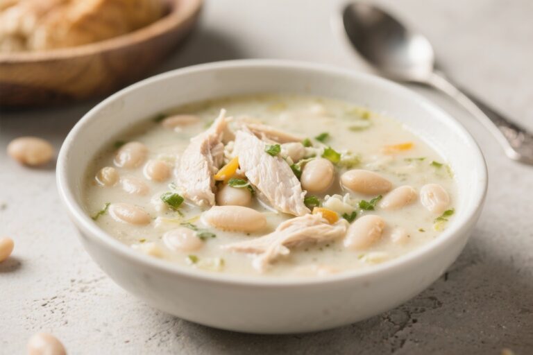 Creamy White Bean Chicken Soup (High Protein & Naturally Gluten Free) – Cozy, Satisfying, and Easy