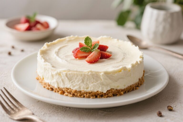 Healthy Italian Ricotta Cheesecake (Light & Creamy)