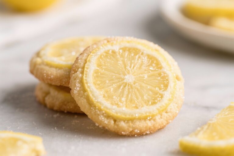 High-Protein Soft Lemon Sugar Cookies – Bright, Tender, and Satisfying