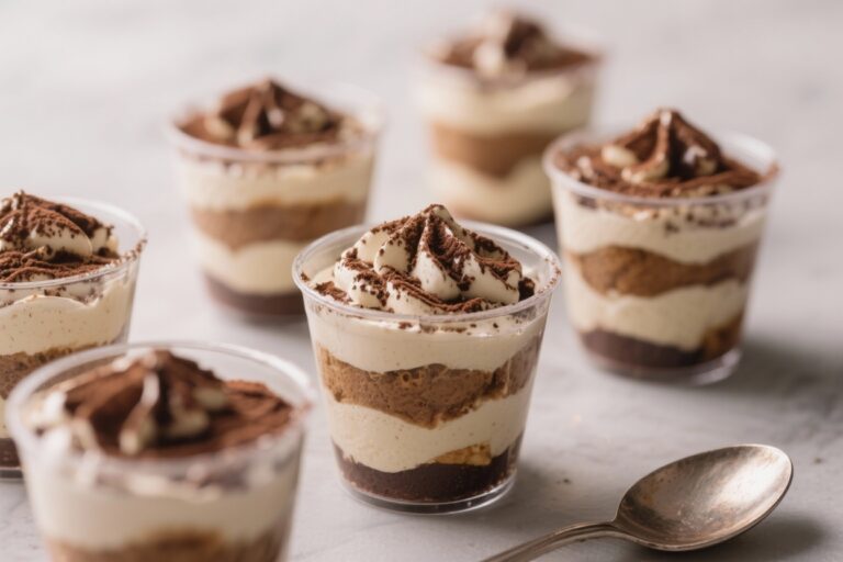 Tiramisu Cups (No Baking Required) – Creamy, Coffee-Soaked Dessert in Minutes