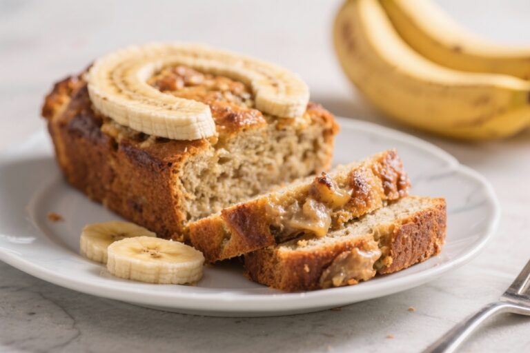 Protein Banana Bread Breakfast Bake (Low Cal, Filling)