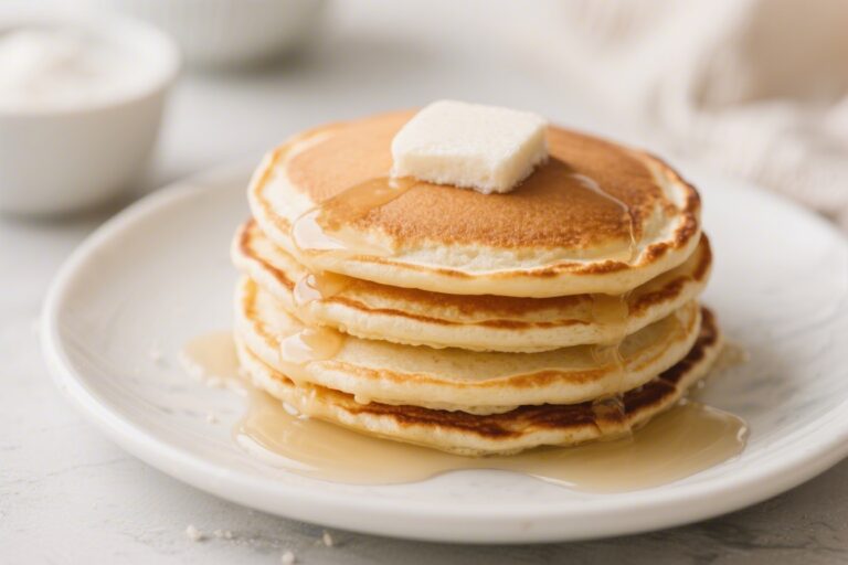 Easy Protein Pancakes (Fluffy, 5 Ingredients & No Protein Powder)