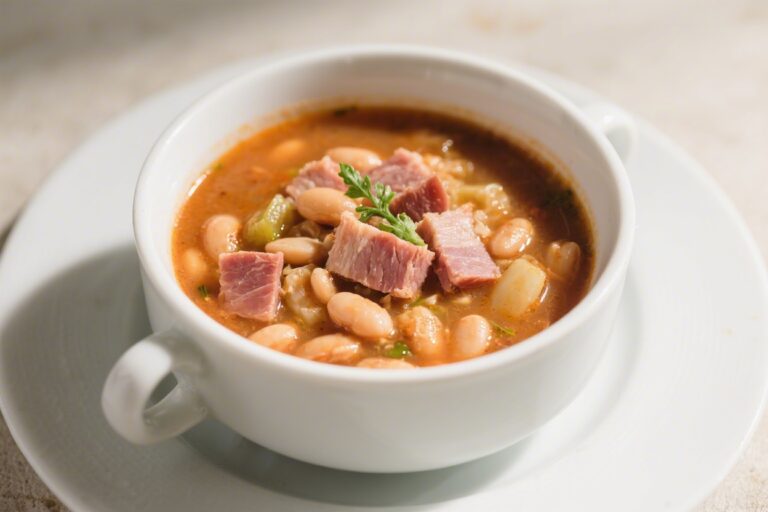 High-Protein Ham & Bean Soup – Hearty, Simple, and Satisfying