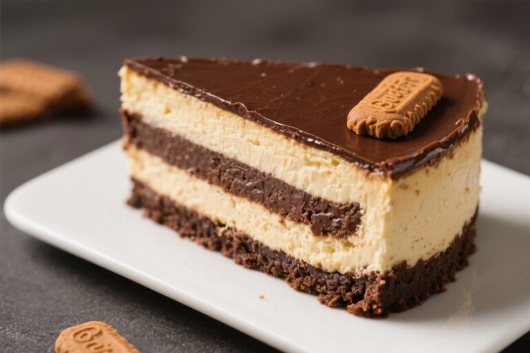 Biscoff Brownie Cheesecake (Triple Layered)