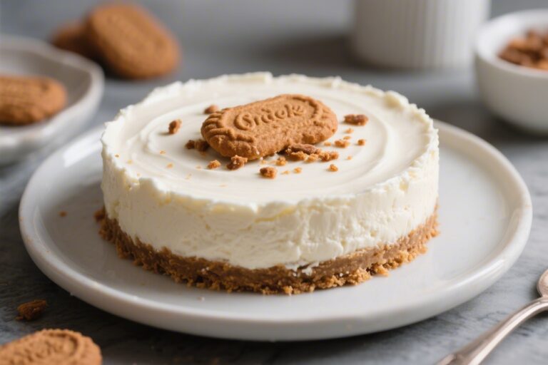 Greek Yogurt Biscoff Cheesecake (High Protein, No Bake)