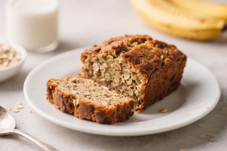 Banana Bread Protein Baked Oats (No Flour)