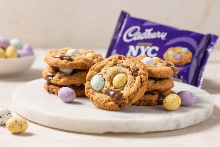 Cadbury Mini Egg NYC Cookies (Thick, Gooey & Bakery-Style)