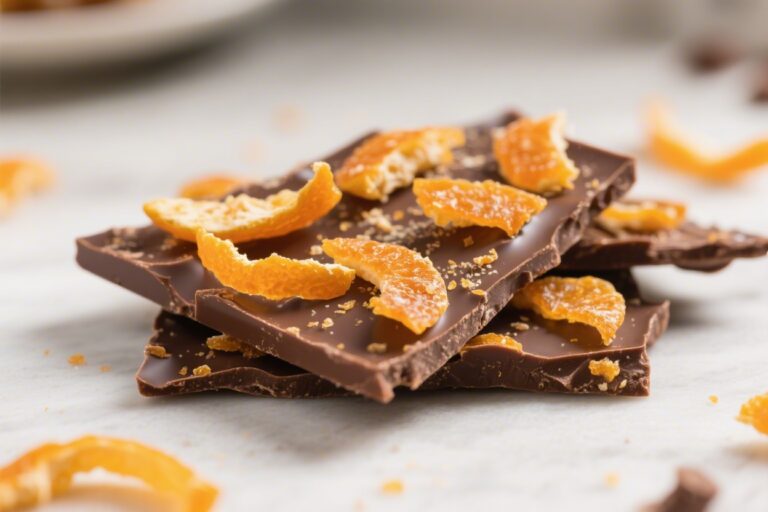 Candied Orange Peel Chocolate Bark – Bright, Crunchy, and Irresistibly Chocolatey