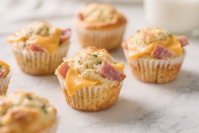 Mini Ham & Cheese Protein Muffins – A Savory, Make-Ahead Snack