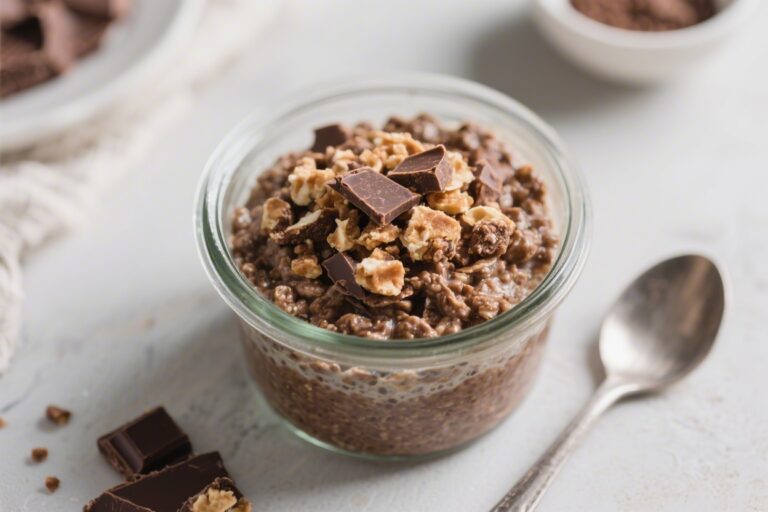 Crunchie Chocolate Overnight Oats – A Sweet, Make-Ahead Breakfast
