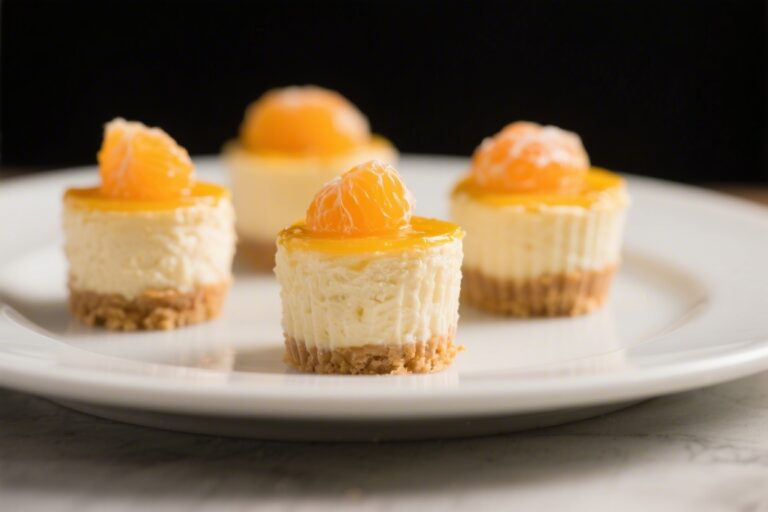 Mandarin Orange Cheesecake Cups – Bright, Creamy, and Easy