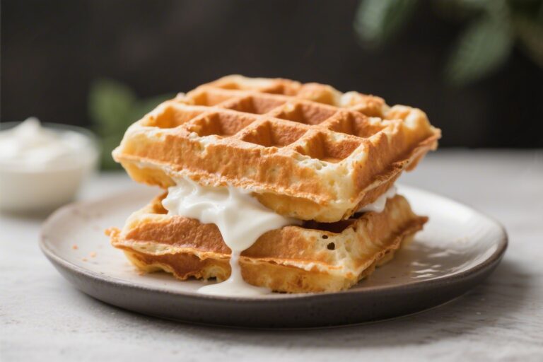 Greek Yogurt Protein Waffles (Crispy Outside, Fluffy Inside)