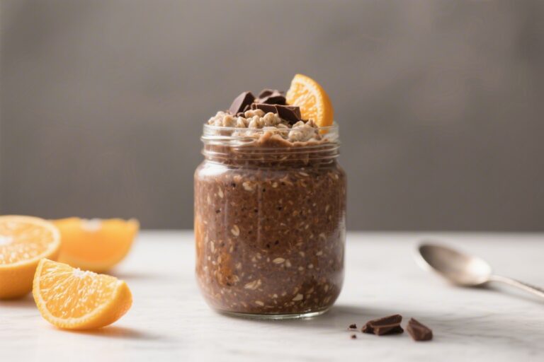 Chocolate Orange Protein Overnight Oats – Bright, Chocolatey, and Ready by Morning