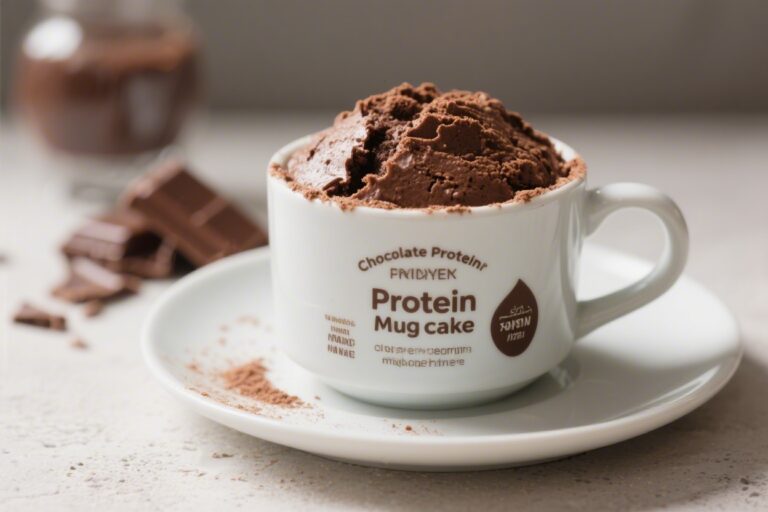 Chocolate Protein Powder Mug Cake (Ready in 2 Minutes)