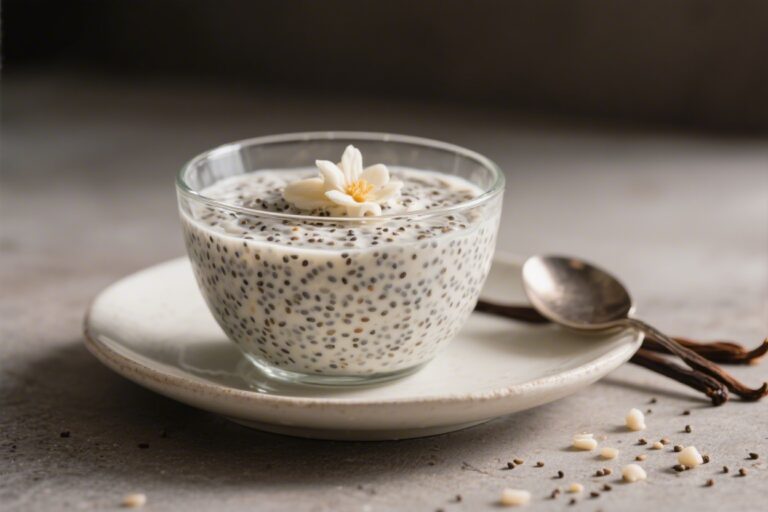 Vanilla Chia Protein Pudding (3 Ingredients)