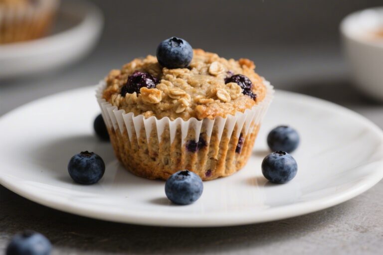 Blueberry Muffin Protein Baked Oats (Gluten Free & 30g Protein)