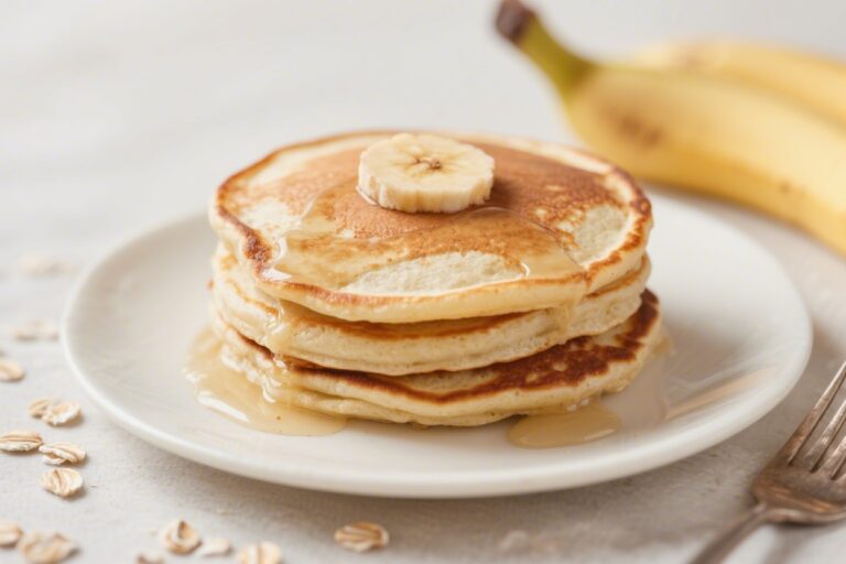 Protein Banana Oat Pancakes (No Flour)