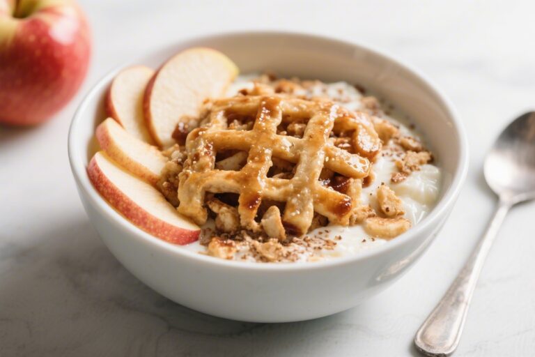 Apple Pie Protein Breakfast Bowl (Under 350 Calories)