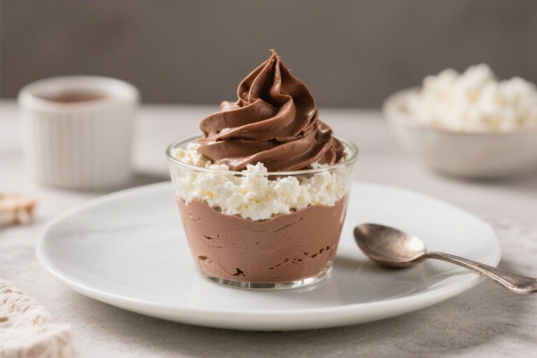 Cottage Cheese Chocolate Mousse (Blended, 3 Ingredients)