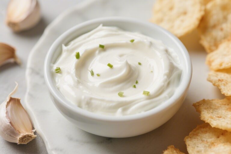 Creamy Garlic Greek Yogurt Dip – A Bright, Tangy Crowd-Pleaser