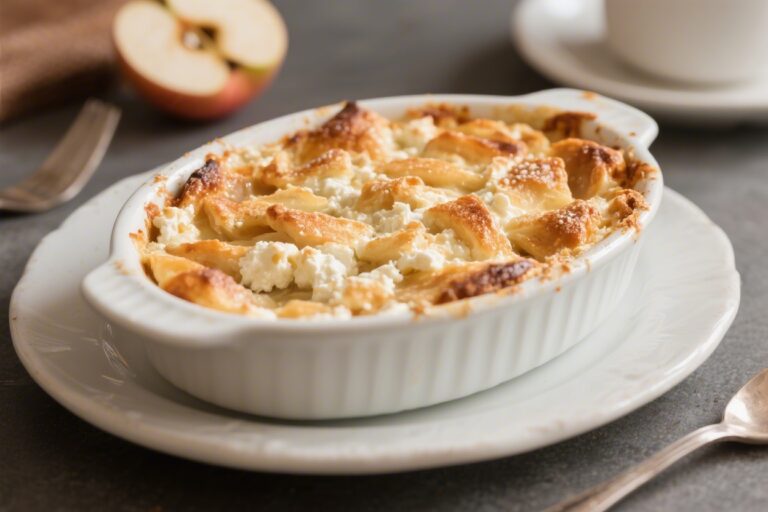 Apple Pie Cottage Cheese Breakfast Bake – Cozy, Protein-Packed Morning Favorite