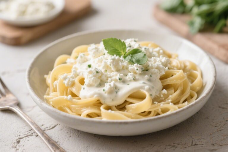 Cottage Cheese Alfredo Sauce (High Protein Pasta Upgrade)