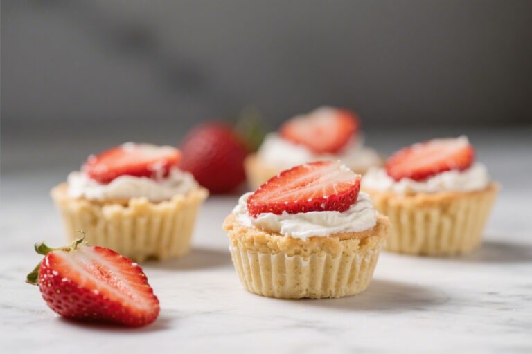 High Protein Strawberry Shortcake Cups (No Bake, 30g Protein)