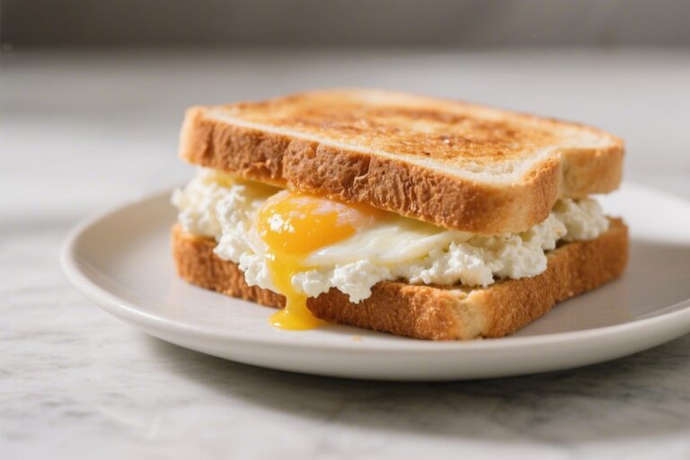 Cottage Cheese Egg White Breakfast Sandwich Melt – A Lean, Melty Morning Favorite