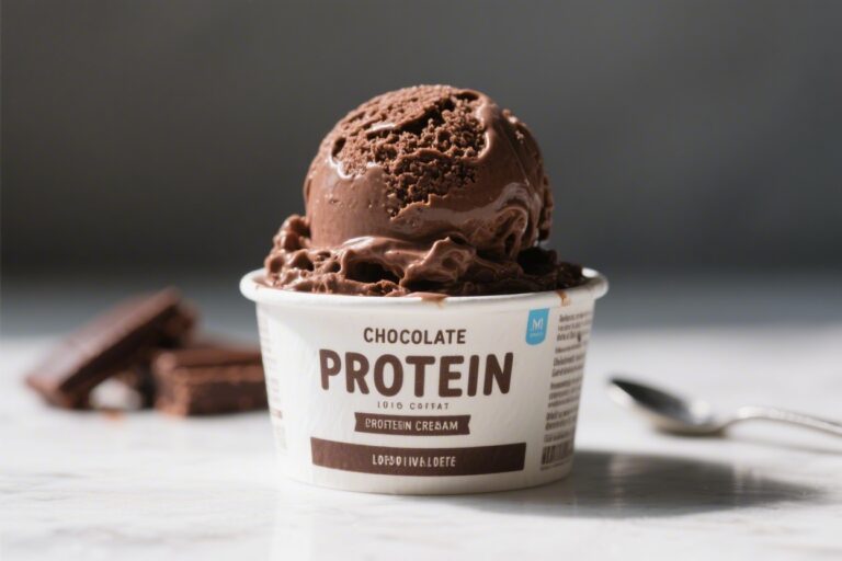 Chocolate Brownie Protein Ice Cream (Low Cal, Thick & Creamy)